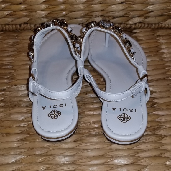 Isola white embellished Monica flat sandal - Picture 3 of 5